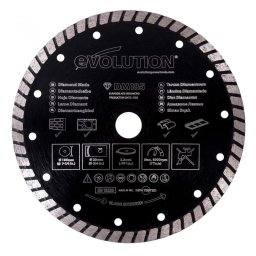 Disc diamantat pentru fierastrau circular Evolution RAGEBLADE185DIAMOND-1589, O185x20 mm