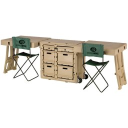 Birou mobil de campanie Peli Field-Desk-DD, dublu (Culoare: Negru)