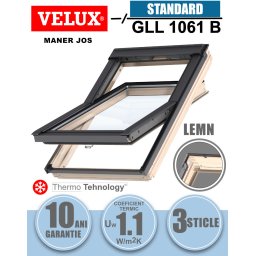 Fereastra mansarda VELUX GLL 1061B, lemn, 3 sticle, maner jos