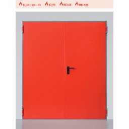 USA REZISTENTA LA FOC (ANTIFOC) BFT doua canate 2000 (1000+1000) x 2050 mm gri ral 7035