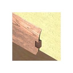 PBC605.130-Plinta pentru cabluri din PVC, 60x20 mm, 2,5 m lungime, culoare stejar nins