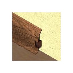 PBC605.124-Plinta pentru cabluri din PVC, 60x20 mm, 2,5 m lungime, culoare stejar cognac