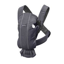 Marsupiu anatomic Mini, cu pozitii multiple de purtare – Anthracite, 3D Mesh