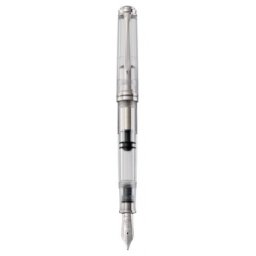 STILOU DEMONSTRATOR M805 M,PENITA AUR 18K,ACCESORII PLACATE CU PALADIU,CORP TRANSPARENT