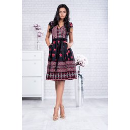 Rochie cu motive traditionale Ilona 2