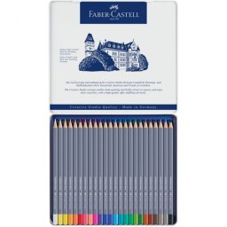 Creioane colorate acuarela Goldfaber 24 culori, Faber-Castell