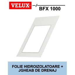 Folie hidroizolatoare si jgheab de drenaj VELUX BFX 1000
