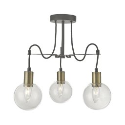 LUXERA 64402 - Lustră pe cablu ABRAZO 3xE14/40W/230V