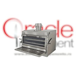 Cuptor pentru Steak pe cărbuni, deschidere verticală, Pira 120 Silver ED
