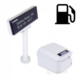 Imprimanta fiscala Datecs FP700 cu display si software pentru statie carburanti (Display client - Display compact DPD501 )