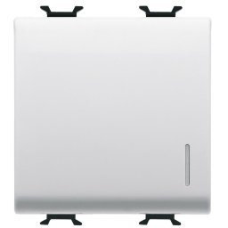 Intrerupator cap scara cu led 2 module 16A Gewiss Chorus GW10072