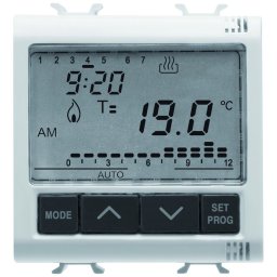 Termostat electronic cu programare zilnica/saptamanala 2 module Gewiss Chorus GW10703