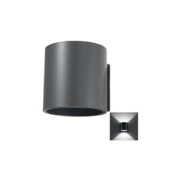 Sollux SL.0566 - Aplica de perete ORBIS 1xG9/40W/230V antracit