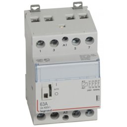 Contactor pe sina DIN CT 230V 4NC 63A cu maneta Legrand 412557