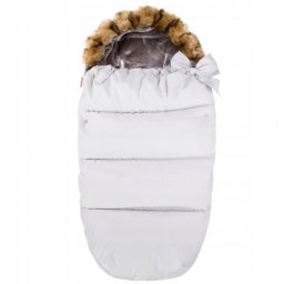 Sac iarna carucior cu blanita detasabila Mevis Delux Light Grey