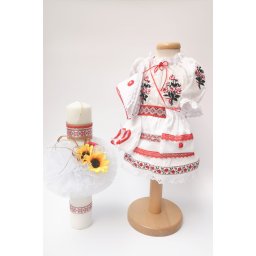 Set Traditional Botez - Costumas fetita Lumanare 3