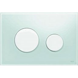 Clapeta actionare TECE Loop Verde menta, butoane albe