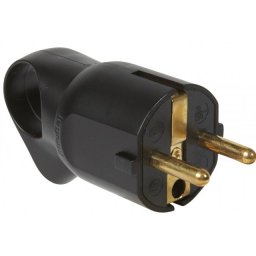 Stecher cu inel negru 16A Legrand 050328
