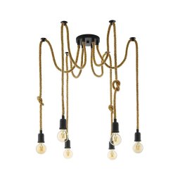 Eglo 43195 - Lustră pe cablu RAMPSIDE 6xE27/28W/230V