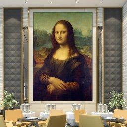 Tablou Canvas Mona Lisa, de Leonardo da Vinci DAV3 (Dimensiune LxH: 100x150cm)