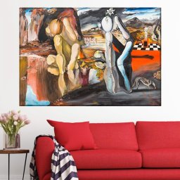 Tablou Canvas Salvador Dali - Metamorphosis of Narcissus FT500 (Dimensiune LxH: 70x50cm)