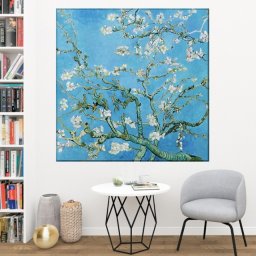 Tablou Van Gogh - Ramuri de Migdal Inflorit VVG2 (Optiuni Tablou: 60x60cm)
