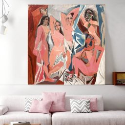 Tablou Pablo Picasso, Les Demoiselles d'Avignon RPP33 (Optiuni Tablou: 100x100cm)