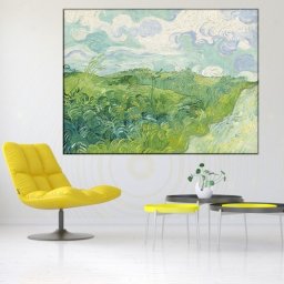 Tablou Van Gogh - Lan Verde de Grau VG62 (Dimensiune LxH: 70x50cm)