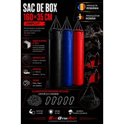 Sac de box EvoGym ART 160 x 35 cm umplut
