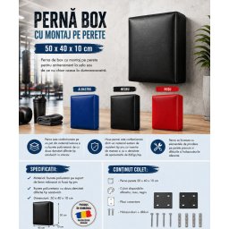 Perna box cu montaj pe perete 50x40x10 cm
