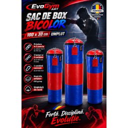 Sac de box bicolor 100x30 cm umplut