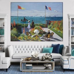 Tablou Claude Monet Terasa din Saint - Adresse (Dimensiune LxH: 70x50cm)