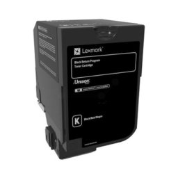 Toner imprimanta Black High Yield Corporate Cartridge, cod 74C2HKE, compatibil cu CS720, CS725, CX725, capacitate 20 k pag