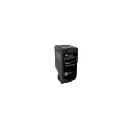 LEXMARK 74C2HCE TONER CARTRIDGE CYAN