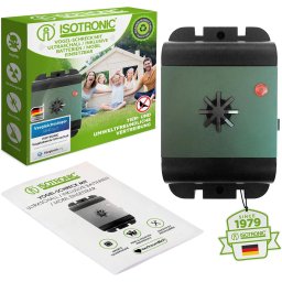 Aparat cu Ultrasunete Portabil Anti Păsări – ISOTRONIC Birds Repeller, Ideal pentru Podul Casei, Acoperiș, Garaj – Funcționează cu Baterii, Acoperă 40 m²