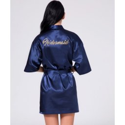Halat pentru femei Scurt Bridesmaid Albastru Royal