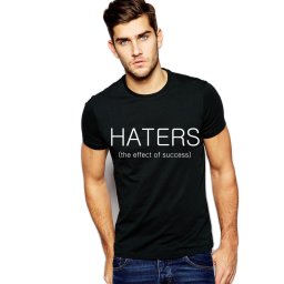 Tricou negru barbati - Haters