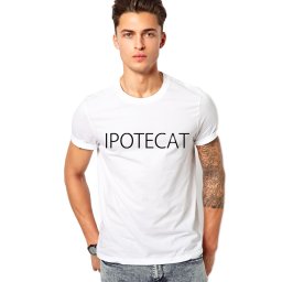 Tricou alb barbati - Ipotecat