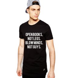 Tricou negru barbati - Open Books