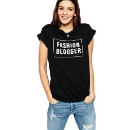 Tricou dama negru - Fashion Blogger