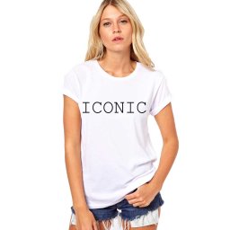 Tricou dama alb - ICONIC