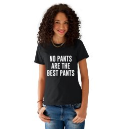 Tricou dama negru - No PANTS