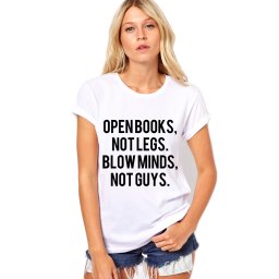 Tricou dama alb - Open Books