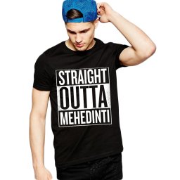 Tricou negru barbati - Straight Outta Mehedinti