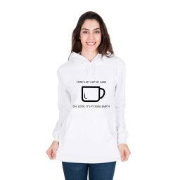 Hanorac dama alb - Cup of care