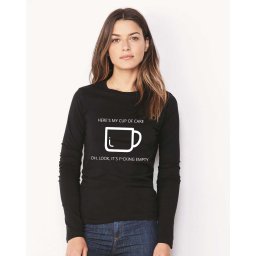 Bluza dama neagra - Cup of care