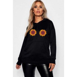 Hanorac dama negru - Sunflower