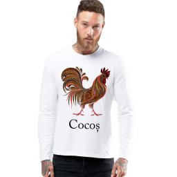 Bluza barbati alba - Cocos