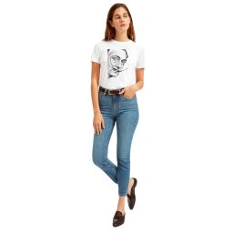 Tricou dama alb - Dali - Portret