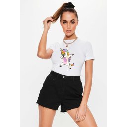 Tricou dama alb - Cool Unicorn